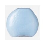AQUA Blown glass vase - 23 cm - Blue