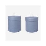 ADA σετ από δύο κουτιά αποθήκευσης κυλινδρικά μπλε