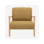 VIKEN πολυθρόνα ύφασμα Venezia μουσταρδί