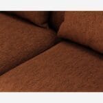 Cagliari - Left corner sofa in Copparo fabric - Rust orange - Image 6