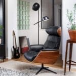 Marc black walnut leather armchair - Image 2