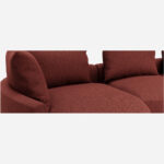 Cagliari – Γωνιακός δεξιός καναπές από ύφασμα Copparo –Rouge Amourette - Image 3
