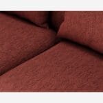 Cagliari – Γωνιακός δεξιός καναπές από ύφασμα Copparo –Rouge Amourette - Image 4