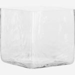 Nebuleuse Τετράγωνο γυάλινο βάζο - 22 cm - Διαφανές