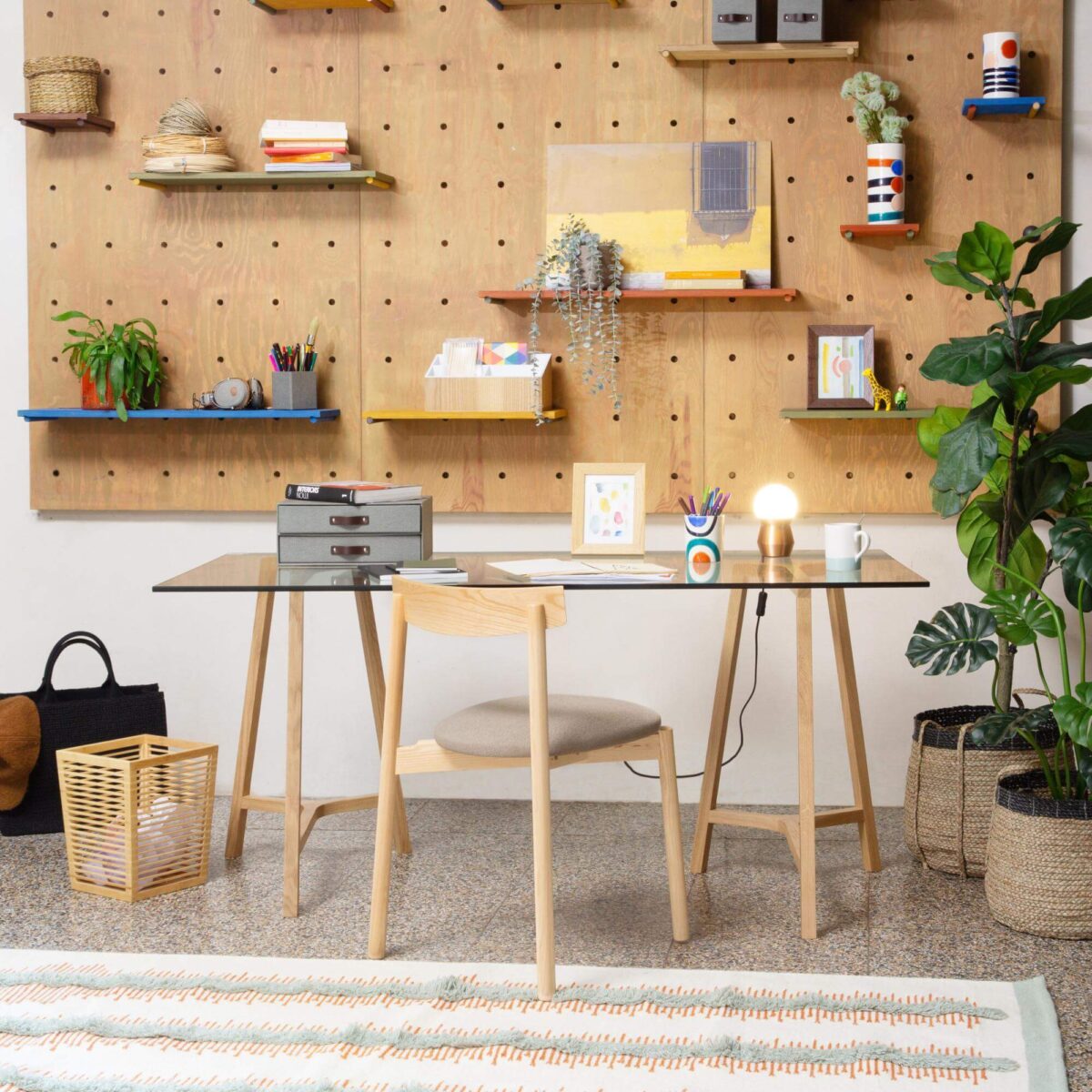 MELISSE σετ 2 δρύινα στρίποδα - Image 2