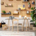 MELISSE σετ 2 δρύινα στρίποδα - Image 2