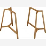 MELISSE σετ 2 δρύινα στρίποδα - Image 6