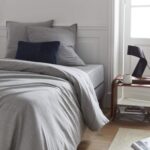 Skye Cotton duvet cover - 220 x 240 cm - Grey - Image 3