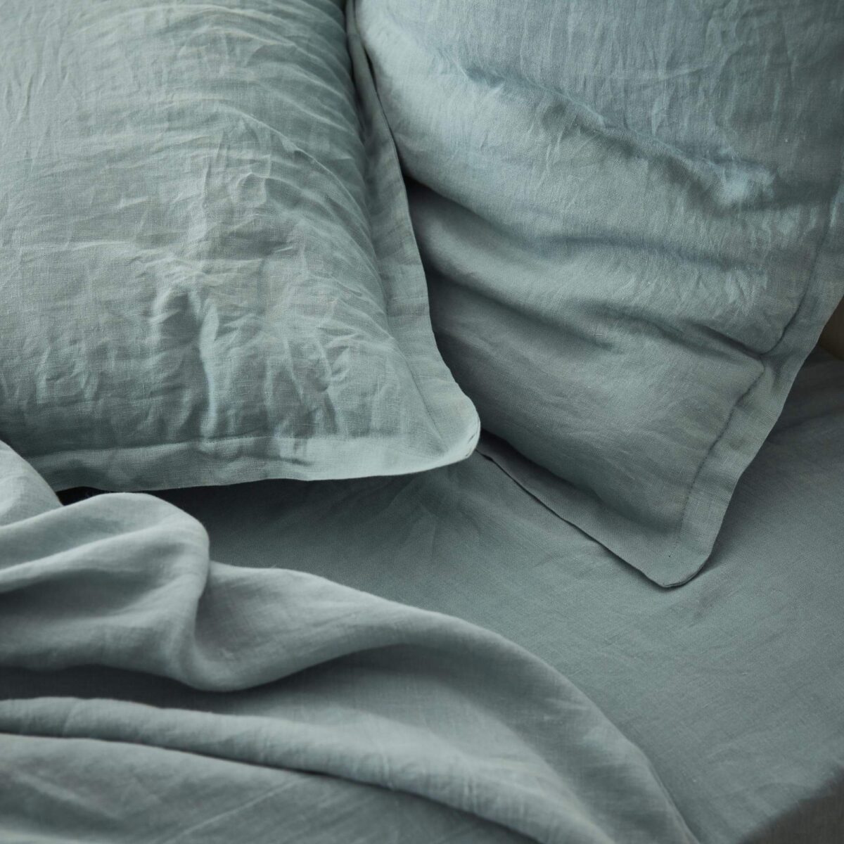 LINEN Linen pillow case 50*80 blue - Image 4