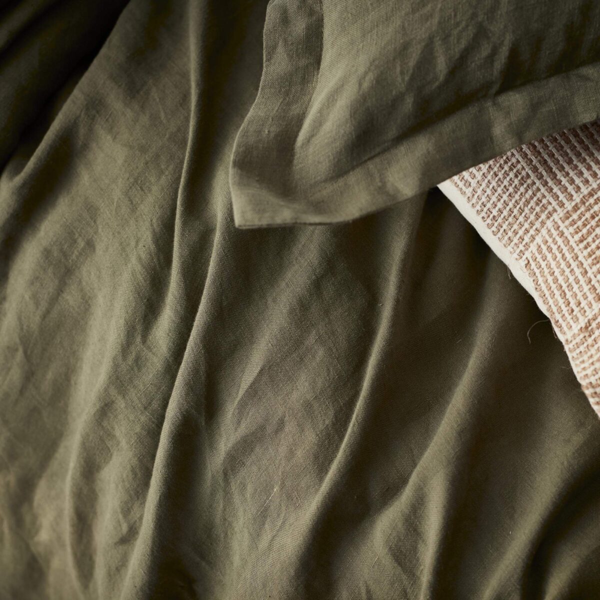LINEN Linen pillow case 50*80 khaki - Image 4