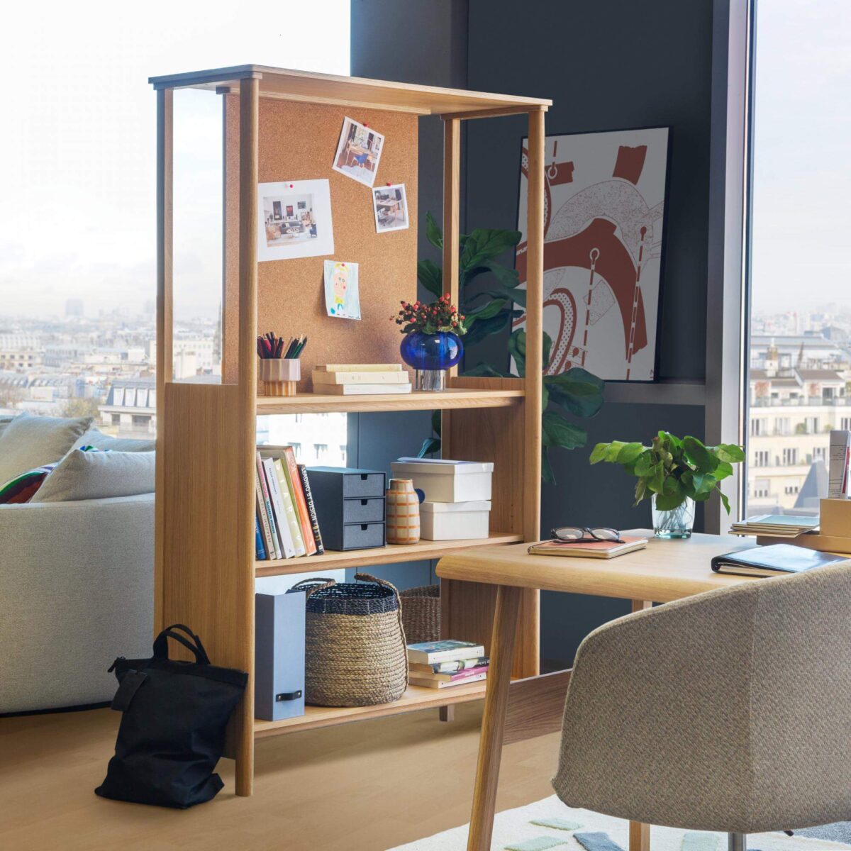 Henry Ψηλή δρύινη ραφιέρα - Image 2