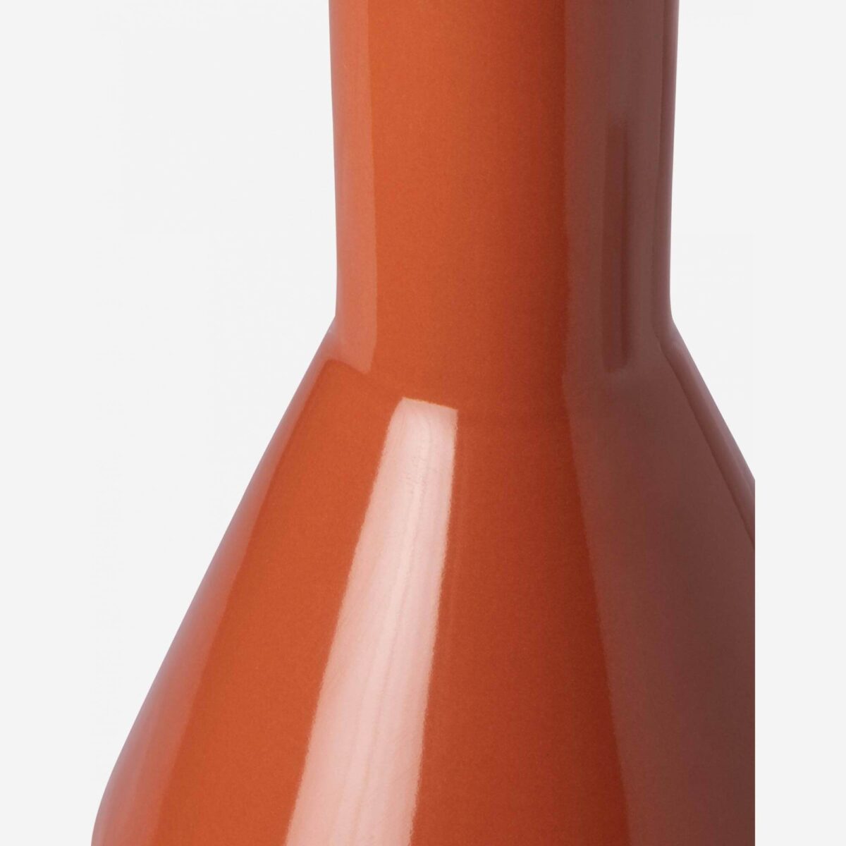 Sofia ceramic vase - 10 x 30 cm - Orange - Frederic Sofia design - Image 4