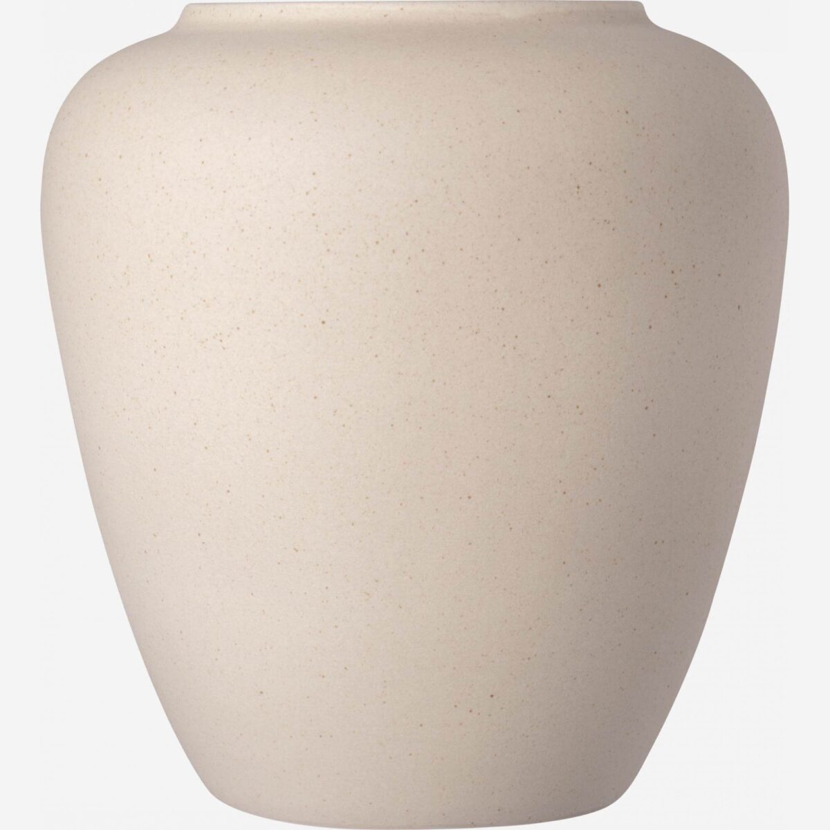 Aurely Stone vase - 21 x 23 cm - Beige - Image 3