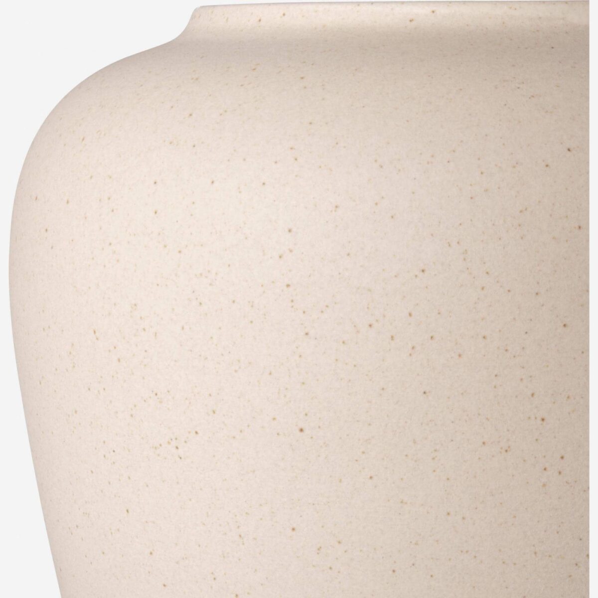 Aurely Stone vase - 21 x 23 cm - Beige - Image 4