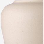 Aurely Stone vase - 21 x 23 cm - Beige - Image 4