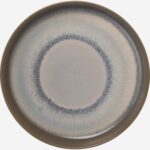 Asta Πιάτο γλυκού stoneware - 20 cm - Μπλε και καφέ