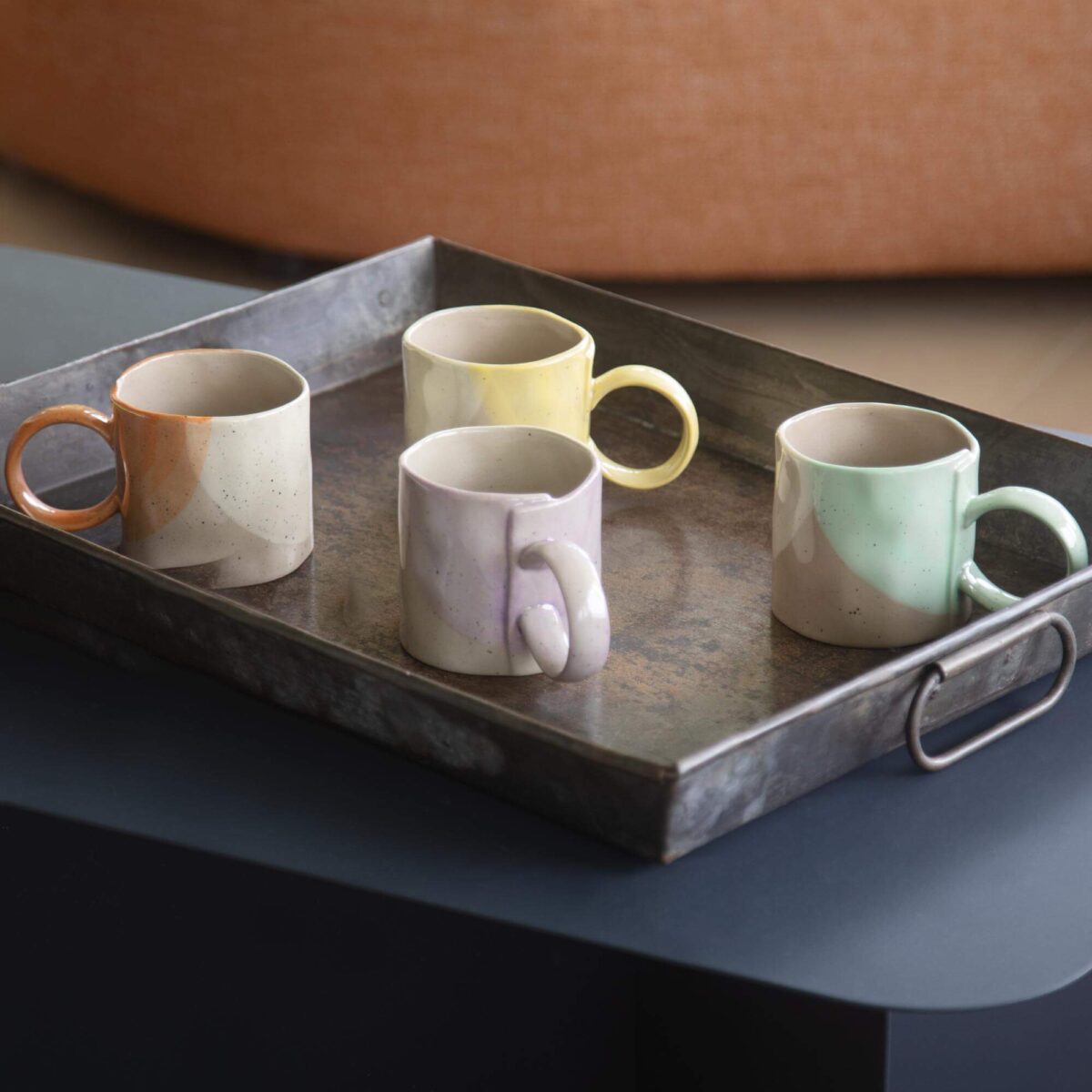 Aliona Clay mug - 350 ml - Orange - Image 2