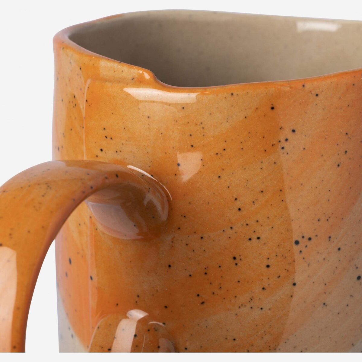 Aliona Clay mug - 350 ml - Orange - Image 5