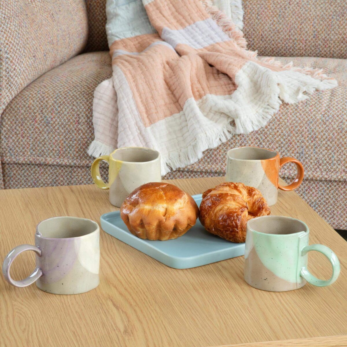 Aliona Clay mug - 350 ml - Orange - Image 8