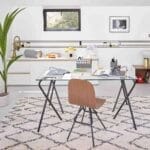 JIDDETH cotton carpet 170x240cm black and white - Image 2