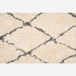 JIDDETH cotton carpet 170x240cm black and white - Image 4