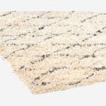 JIDDETH cotton carpet 170x240cm black and white - Image 6