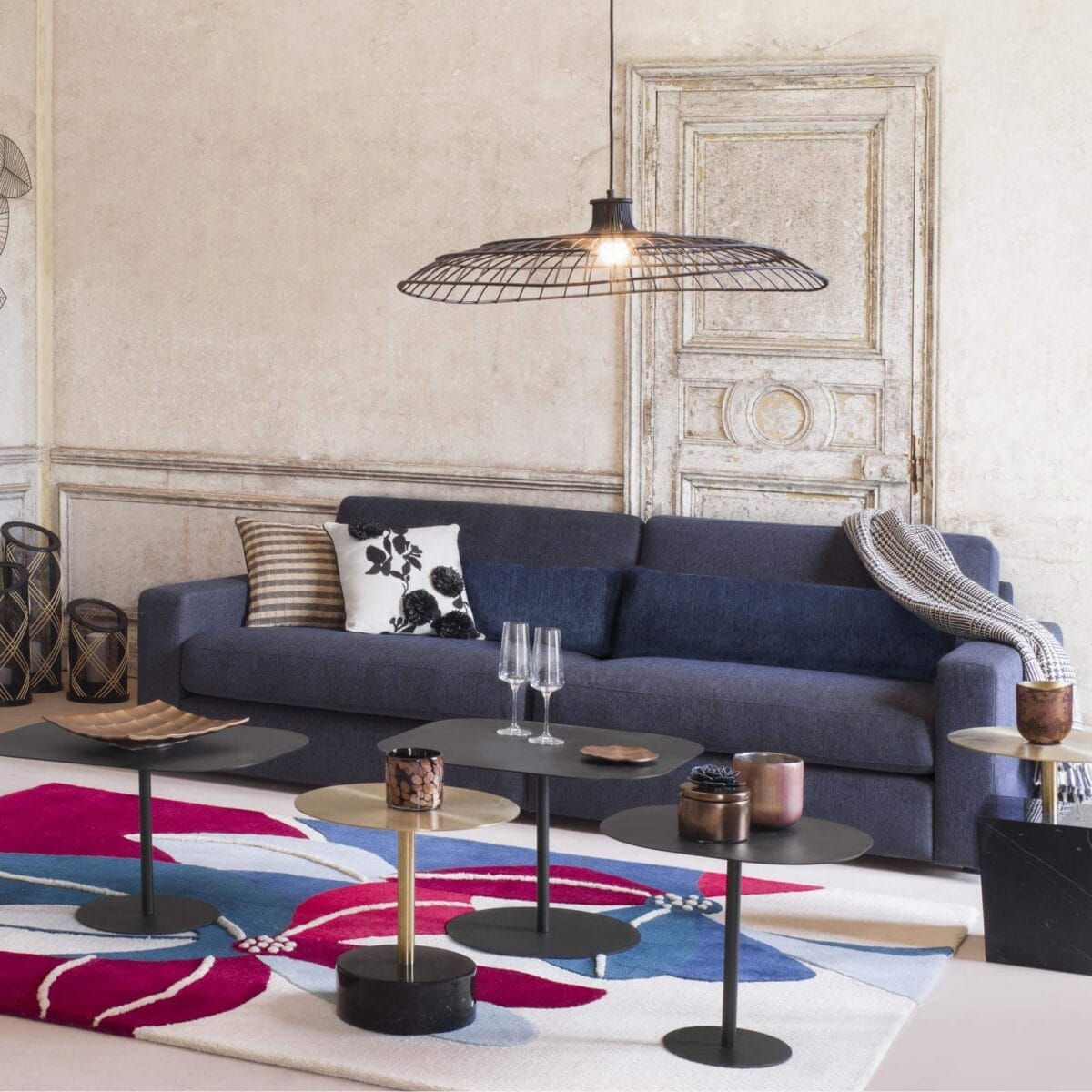 NELLY hanging lamp 80cm black - Image 3