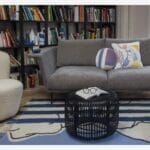 PRUNE plush round lilac pillow - Image 2