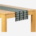 OTMAN Σετ 2 επιτραπέζιων runners - 40 x 140 cm - Πράσινο μπλε μπεζ