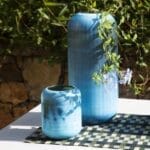 OTMAN Σετ 2 επιτραπέζιων runners - 40 x 140 cm - Πράσινο μπλε μπεζ - Image 2