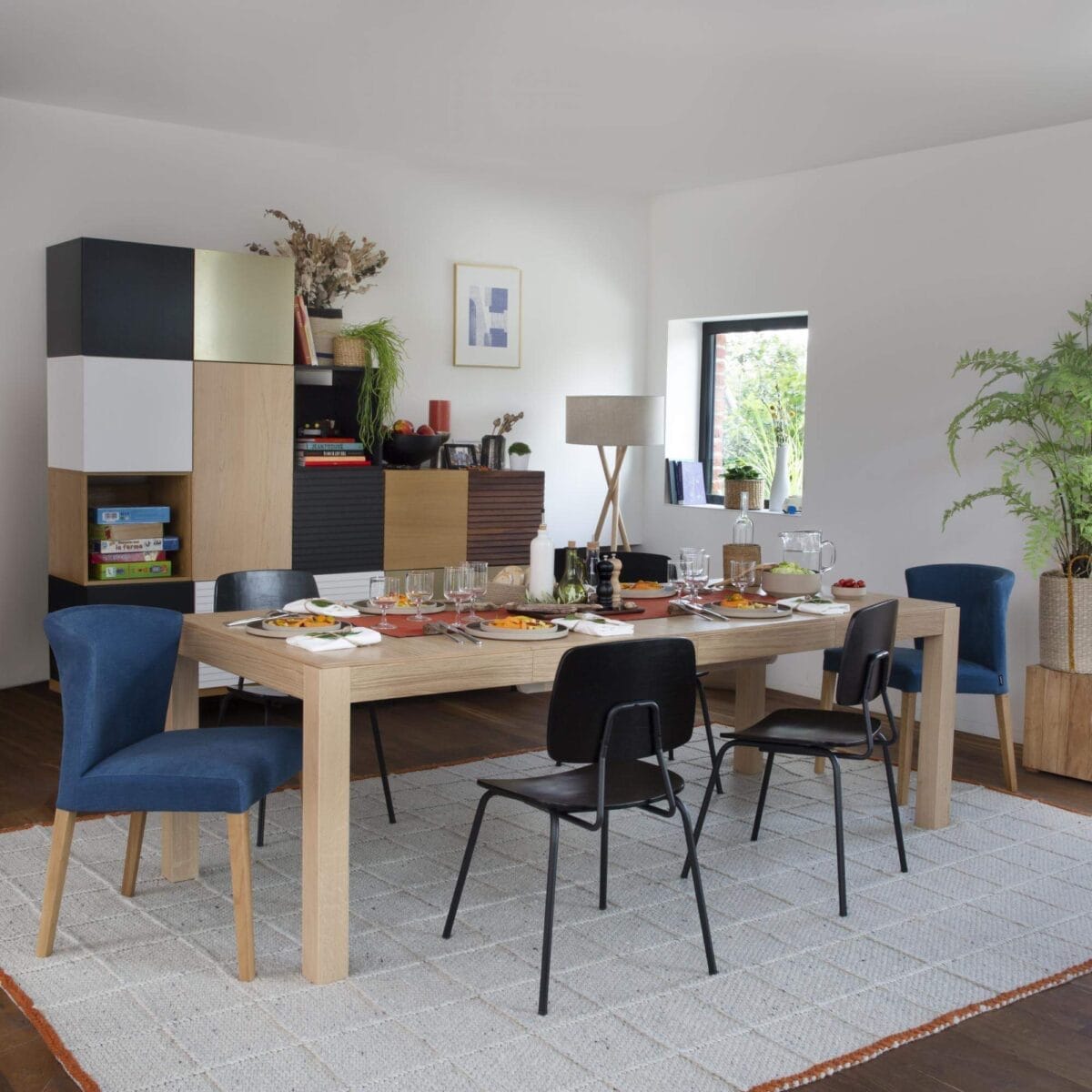 DRIO Rectangular extending oak table - Image 13