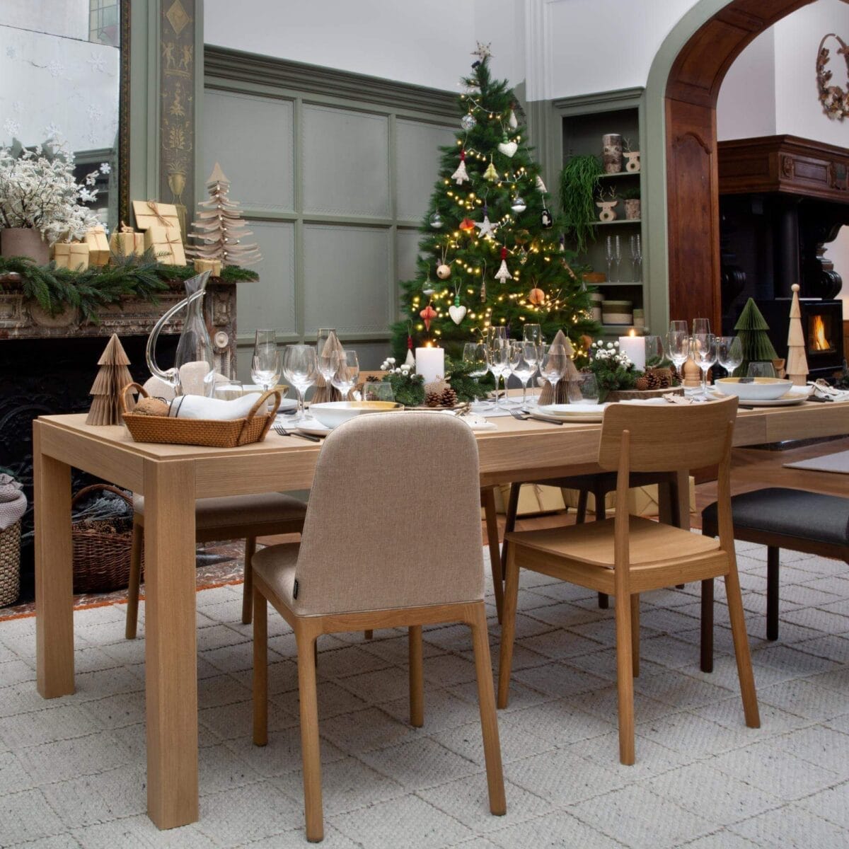 DRIO Rectangular extending oak table - Image 15