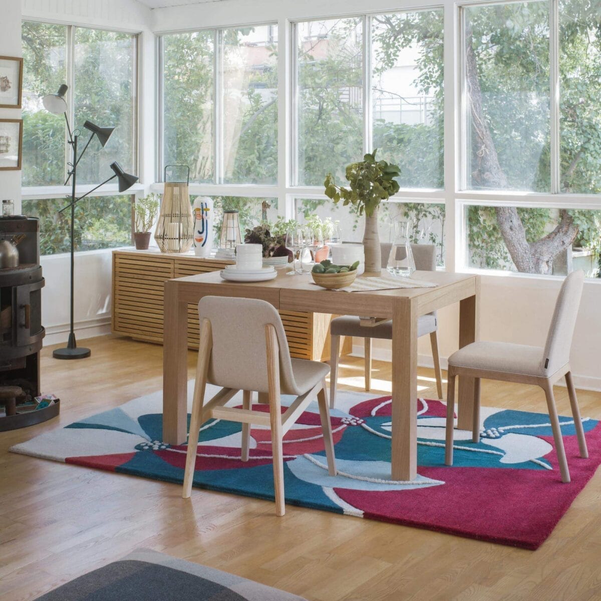 DRIO Rectangular extending oak table - Image 10