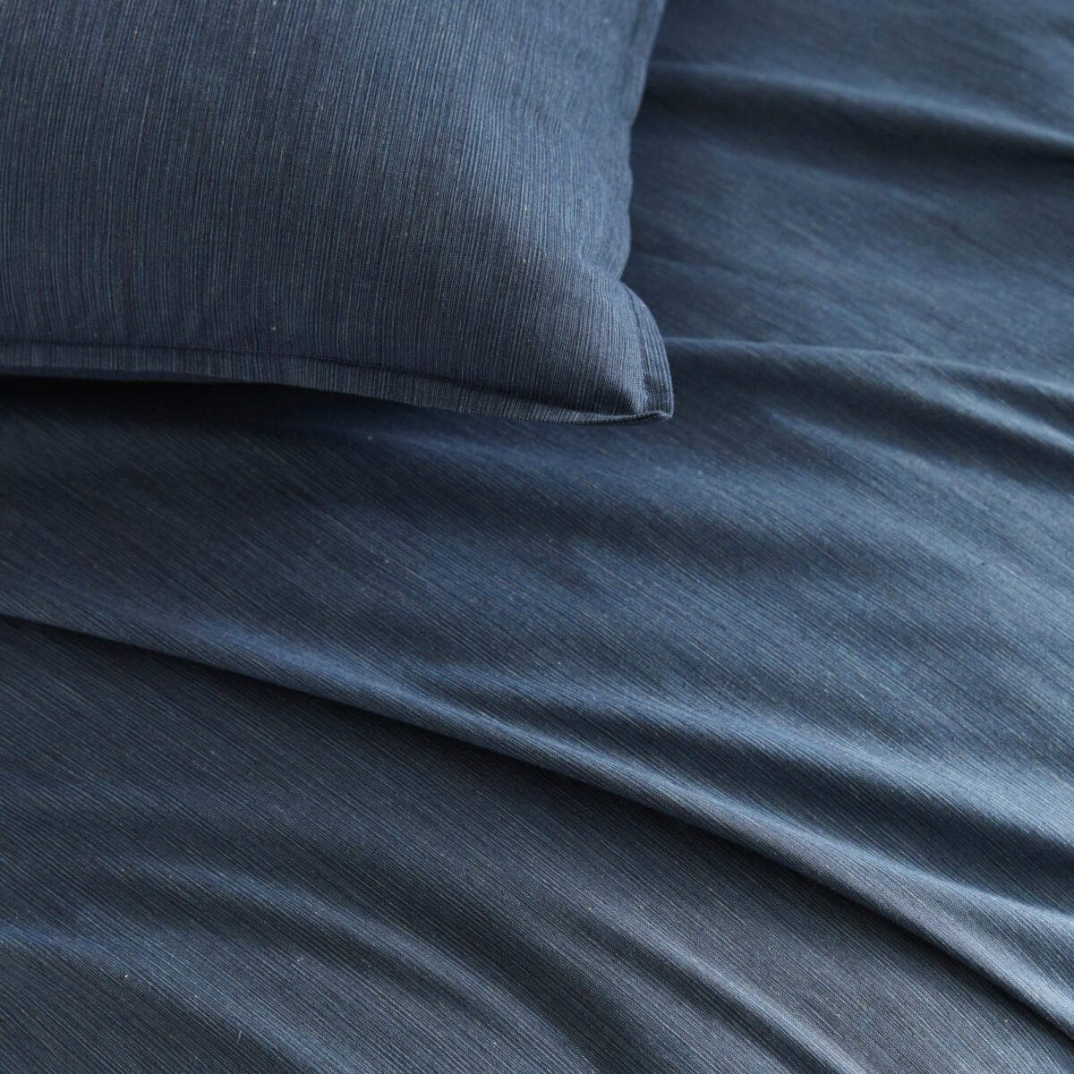SKYE cotton duvet cover 220x240cm dark blue - Image 4