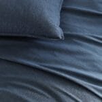 SKYE cotton duvet cover 220x240cm dark blue - Image 4