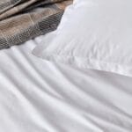 PERCALE βαμβακερό κατωσέντονο 90x200cm λευκό - Image 4