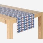 TALEB βαμβακερό runner τραπεζιού - 140 x 40 cm - Μπλε