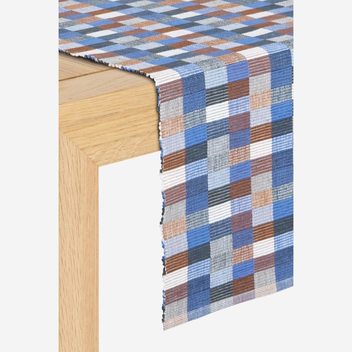 TALEB βαμβακερό runner τραπεζιού - 140 x 40 cm - Μπλε - Image 2