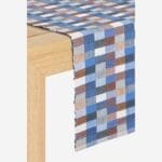 TALEB βαμβακερό runner τραπεζιού - 140 x 40 cm - Μπλε - Image 2