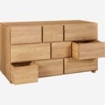 HANITA low chest of drawers natural oak - Image 4