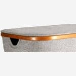 BARNABE μεγάλο καλάθι απλύτων με ύφασμα και μπαμπού γκρί - Image 13