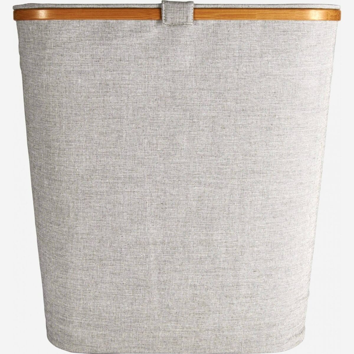 BARNABE μεγάλο καλάθι απλύτων με ύφασμα και μπαμπού γκρί - Image 4