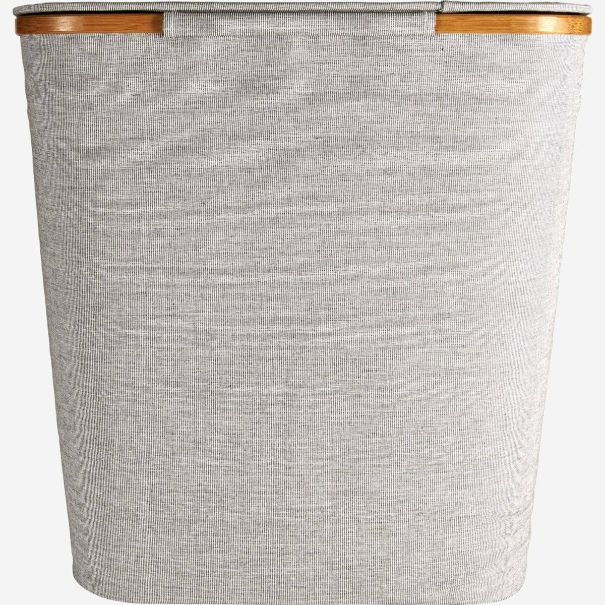 BARNABE μεγάλο καλάθι απλύτων με ύφασμα και μπαμπού γκρί - Image 5