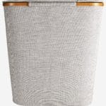 BARNABE μεγάλο καλάθι απλύτων με ύφασμα και μπαμπού γκρί - Image 5