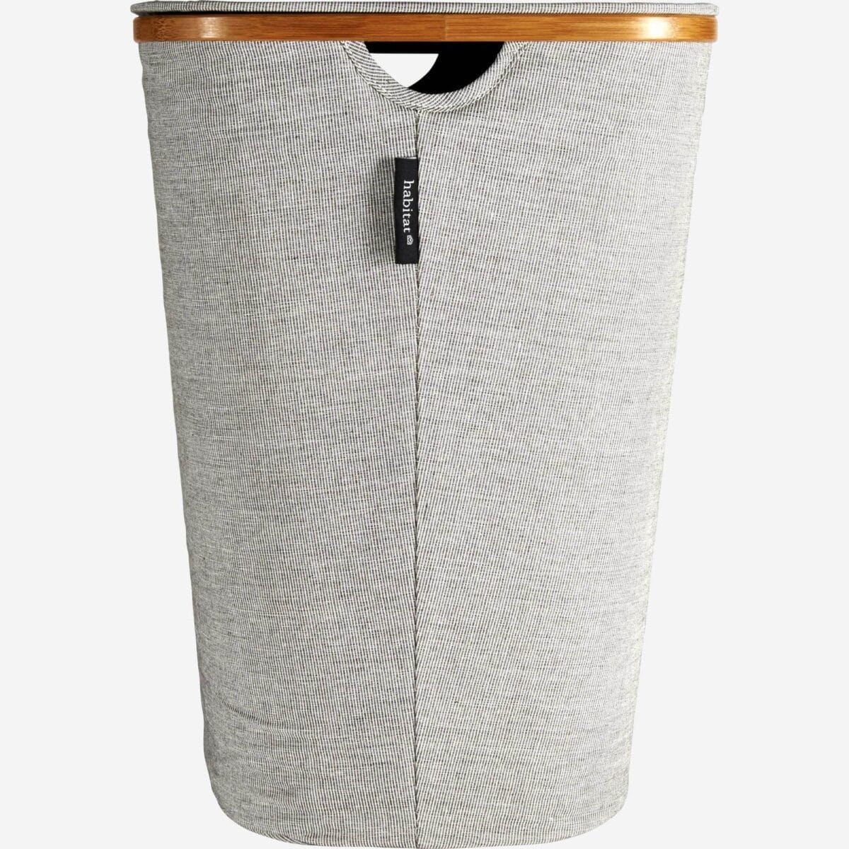 BARNABE μεγάλο καλάθι απλύτων με ύφασμα και μπαμπού γκρί - Image 6