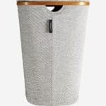 BARNABE μεγάλο καλάθι απλύτων με ύφασμα και μπαμπού γκρί - Image 6