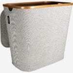 BARNABE μεγάλο καλάθι απλύτων με ύφασμα και μπαμπού γκρί - Image 7