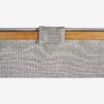 BARNABE μεγάλο καλάθι απλύτων με ύφασμα και μπαμπού γκρί - Image 9