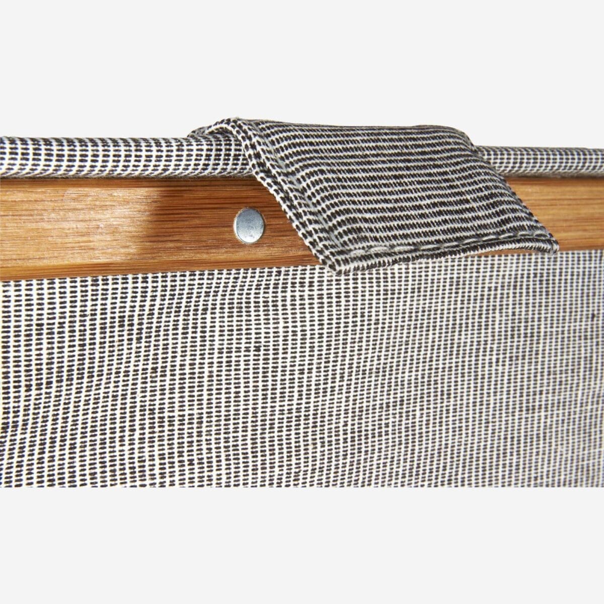 BARNABE μεγάλο καλάθι απλύτων με ύφασμα και μπαμπού γκρί - Image 10