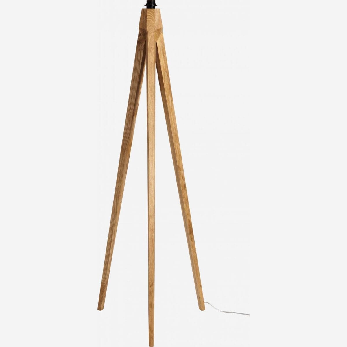 TRIPOD II floor lamp base H148cm, natural wood - Image 4